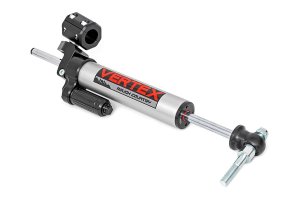 Jeep Wrangler Steering Stabilizer - Rough Country - Vertex Pass-Through - '07-'10